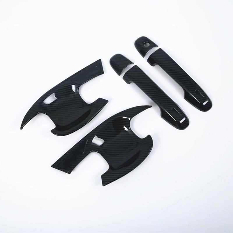 Black ABS Front Door Bowl Cover Trim+Handle Trim Set fits for To-yota C-HR 2016-2018 auto accessories | Автомобили и мотоциклы